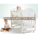 Wooden baby crib baby swinging crib with pacifier material